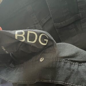 BDG women’s cut out Black Stretch Skinny Jeans